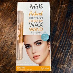 Nads Natural Precision Eyebrow Wax Wand 6g Vegan Sugar Wax Kit New